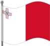 +flag+emblem+country+malta+flag+waving+ clipart