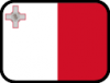 +flag+emblem+country+malta+outlined+ clipart