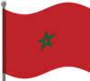 +flag+emblem+country+morocco+flag+waving+ clipart