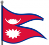 +flag+emblem+country+nepal+flag+waving+ clipart