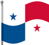 +flag+emblem+country+panama+flag+waving+ clipart