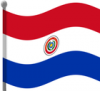 +flag+emblem+country+paraguay+flag+waving+ clipart