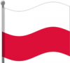 +flag+emblem+country+poland+flag+waving+ clipart