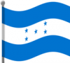 +flag+emblem+country+honduras+flag+waving+ clipart