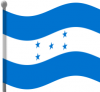 +flag+emblem+country+honduras+flag+waving+ clipart