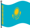 +flag+emblem+country+kazakhstan+flag+waving+ clipart