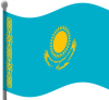 +flag+emblem+country+kazakhstan+flag+waving+ clipart