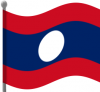 +flag+emblem+country+laos+flag+waving+ clipart