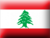 +flag+emblem+country+lebanon+3D+ clipart