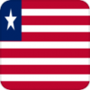 +flag+emblem+country+liberia+square+ clipart