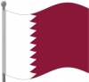 +flag+emblem+country+qatar+flag+waving+ clipart