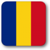 +flag+emblem+country+romania+square+shadow+ clipart