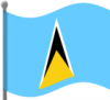 +flag+emblem+country+saint+lucia+flag+waving+ clipart