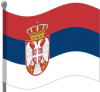 +flag+emblem+country+serbia+flag+waving+ clipart