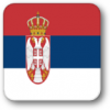 +flag+emblem+country+serbia+square+shadow+ clipart