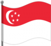 +flag+emblem+country+singapore+flag+waving+ clipart