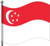 +flag+emblem+country+singapore+flag+waving+ clipart