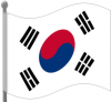 +flag+emblem+country+south+korea+flag+waving+ clipart