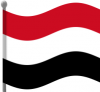 +flag+emblem+country+yemen+flag+waving+ clipart