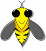 +bug+insect+bumblebee+bee+smiling+ clipart