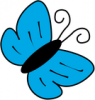 +bug+insect+flying+butterfly+clip+art+cyan+ clipart