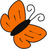 +bug+insect+flying+butterfly+clip+art+orange+ clipart