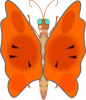 +bug+insect+flying+butterfly+orange+graphic+ clipart