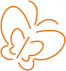 +bug+insect+flying+butterfly+outline+orange+ clipart