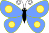 +bug+insect+flying+butterfly+spotted+wings+blue+ clipart