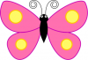 +bug+insect+flying+butterfly+spotted+wings+pink+ clipart