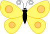 +bug+insect+flying+butterfly+spotted+wings+yellow+ clipart