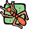 +bug+insect+pest+ant+icon+styled+ clipart