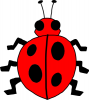 +bug+insect+pest+ladybug+red+black+ clipart