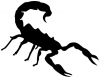 +bug+insect+pest+scorpion+silhouette+ clipart