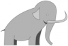 +animal+mammal+Elephantidae+Baby+Mammoth+ clipart