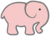+animal+mammal+Elephantidae+Pink+Elephant+ clipart