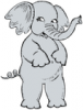 +animal+mammal+Elephantidae+girl+elephant+ clipart