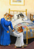 +feline+animal+cartoon+cats+bedtime+ clipart