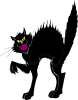 +feline+animal+cartoon+scary+black+cat+ clipart