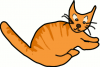 +feline+animal+orange+brown+cat+ clipart