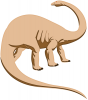 +extinct+dinosaur+jurassic+Brontosaurus+looking+back+ clipart