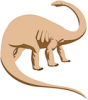 +extinct+dinosaur+jurassic+Brontosaurus+looking+back+ clipart