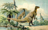 +extinct+dinosaur+jurassic+Iguanodon+ clipart