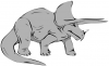 +extinct+dinosaur+jurassic+Triceratops+dinosaur+ clipart