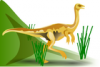 +extinct+dinosaur+jurassic+gallimimus+ clipart