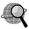 +magnifying+glass+magnify+inspect+earth+globe+ clipart