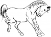 +animal+ungulate+mammal+Equidae+Prancing+horse+outline+ clipart