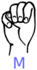 +signal+asl+language+hand+communication+m+labelled+ clipart