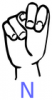 +signal+asl+language+hand+communication+n+labelled+ clipart