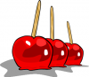 +dessert+snack+sweet+candy+apples+ clipart